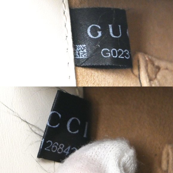 GUCCI Logo Sylvie 2Way Mini Shoulder Hand Bag Leather White Italy 660RJ172 - Picture 3 of 16